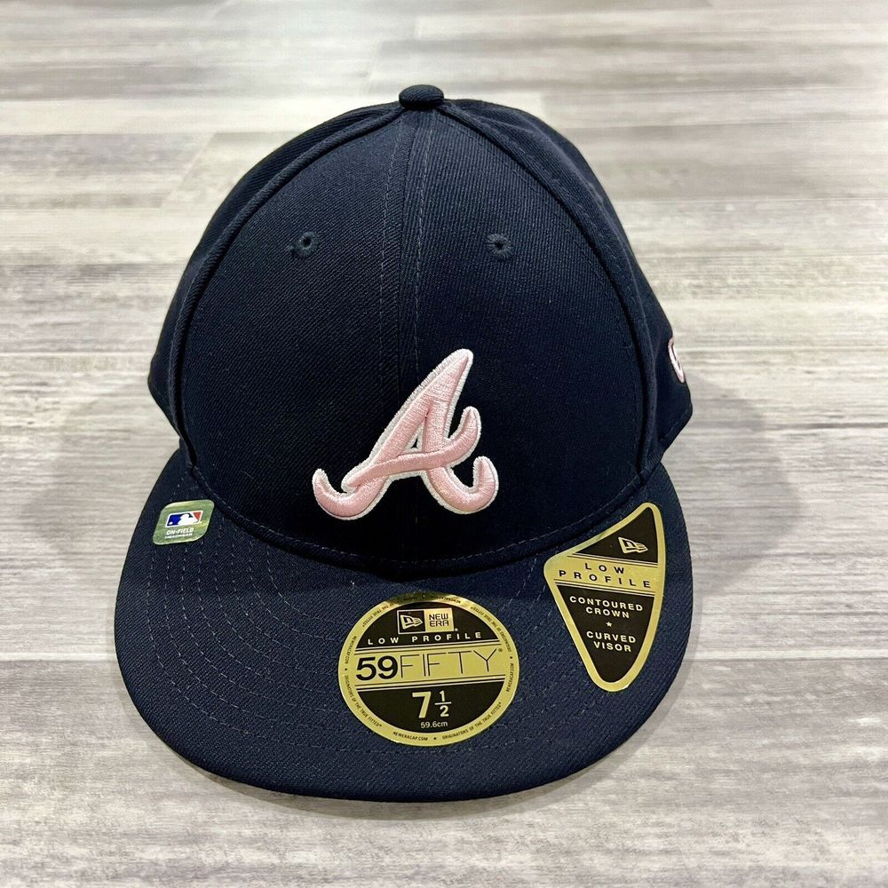 New Era 7 1/2 Navy Atlanta Braves 2024 Mother's Day On-Field 59FIFTY Fitted Hat